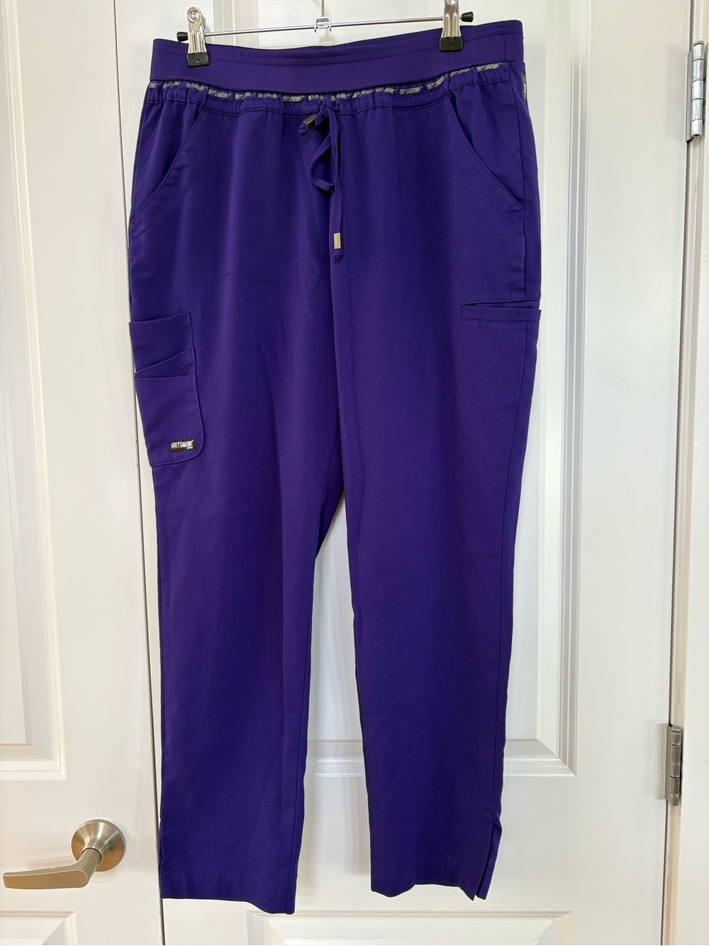 Purple Grey’s Anatomy Drawstring Cargo Scrub Pants